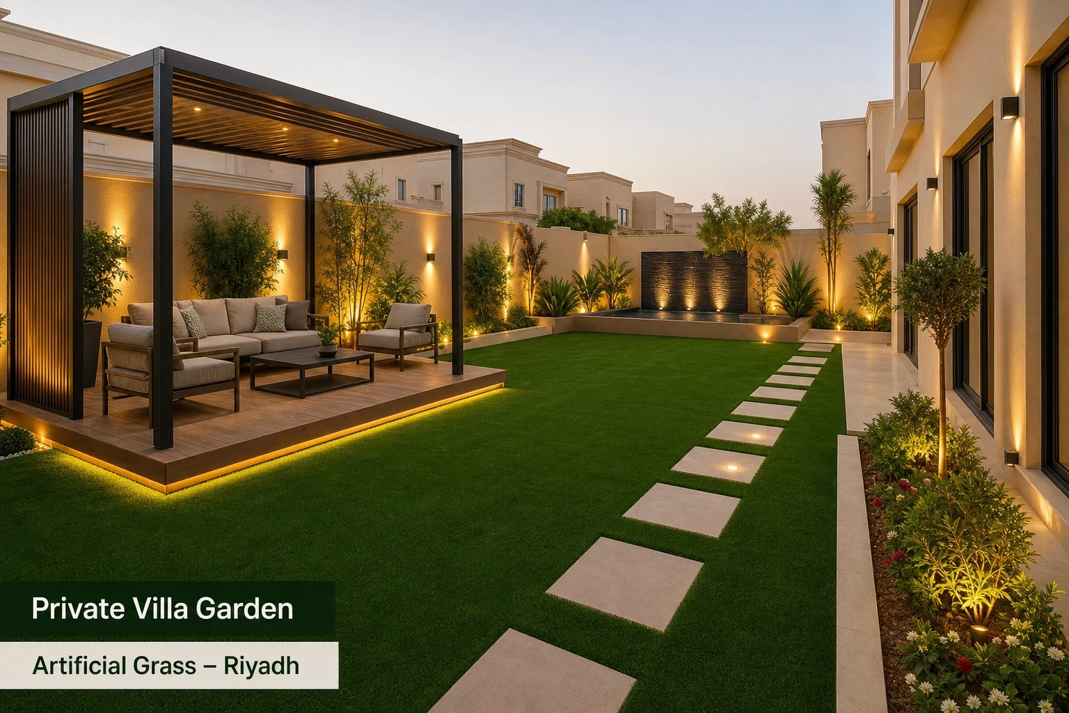 حديقة خاصة في الرياض
